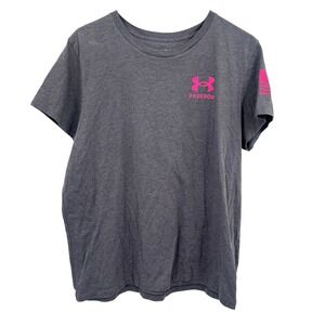 Under Armour Freedom American Flag Graphic T Shirt XL Gray Patriotic Athletic